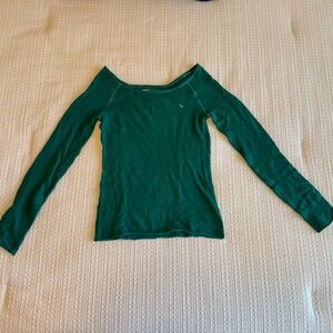 NWT Abercrombie & Fitch Green Wool-Blend Sweater Size Medium